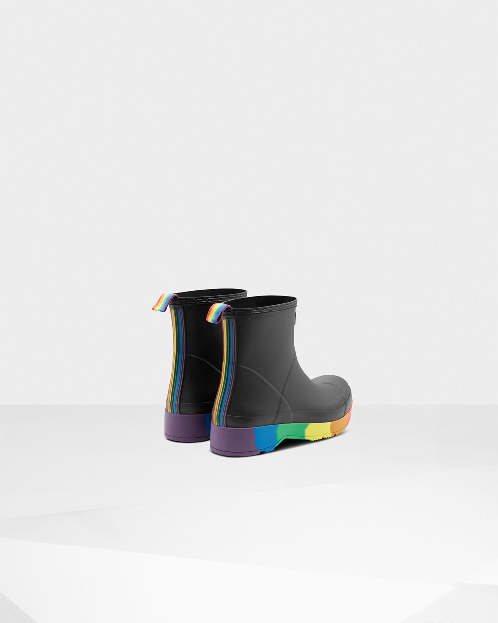 Hunter Original Pride Heeled Rain Play Boots - Shop Online Mens Black - SAPVGZ237